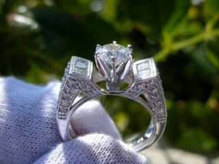 16,612 CERTIFIED 2.10CT DIAMOND ENGAGEMENT WEDDING RING 14K WHITE 