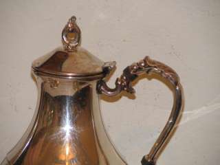 Vintage Sheridan Silver Over Copper Coffee Set Coffee Pot Sugar and 