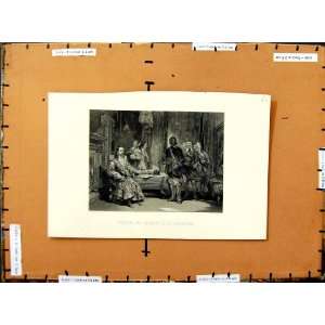  C1800 Scene Seizure King Charles I Holdenby Men Print 