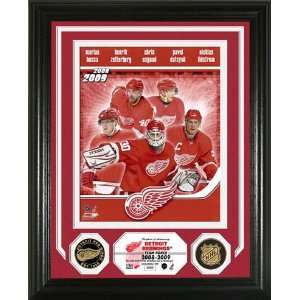  Detroit Red Wings 2008 Team Force 24KT Gold Coin Photo 