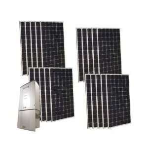   Solar 3,900 Watt Monocrystalline PV Grid Tied Solar Power Kit Home