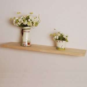 24 x 10 Solid Wood Floating Shelf   Natural (Natural) (1.25H x 24W 