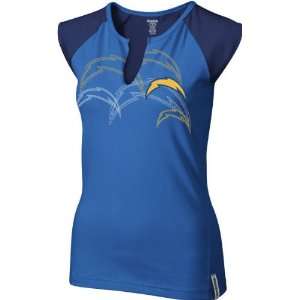  San Diego Chargers Womens Light Blue High Pitch Split 