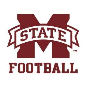  MISSISSIPPI STATE BULLDOGS FOOTBALL clear vinyl decal car 