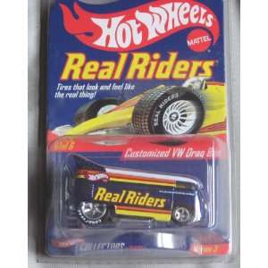 Hot Wheels Real Riders Customized VW Drag Bus BLUE Volkswagen Series 3 