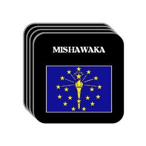  US State Flag   MISHAWAKA, Indiana (IN) Set of 4 Mini 