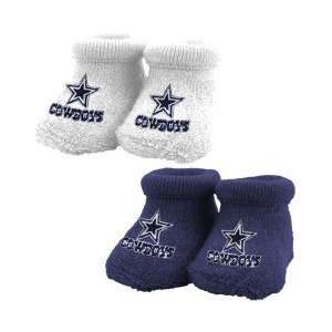  Dallas Cowboys Navy Blue & White Infant 2 Pack Bootie Set 