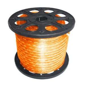  150 2 Wire 120 Volt 1/2 Orange Rope Light Spool