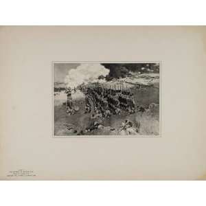  Original 1898 Howard Pyle Battle Of Bunker Hill Print 