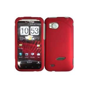 HTC Vigor 6425 Rubberized Shield Hard Case   Red (Package include a 