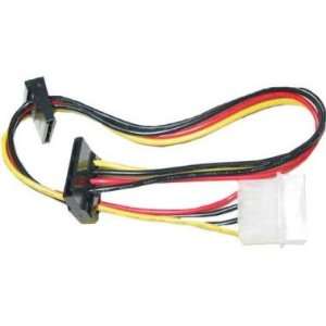  NEW Molex 4 pin to 2X SATA Power Adapter Cable, 14inch 
