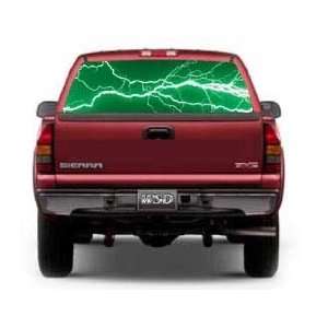   Electric Lightning Window Graphic   16 h x 55 w (Mid Sized Trucks