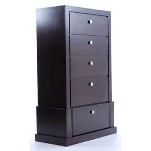 Huppe 007625 0 Empire Five Drawer Chest Finish Black and 