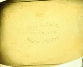 Mens FANCY 10K YELLOW GOLD FILLED 1949 Bulova Excellency 21 Jewel 
