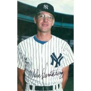 Mike Armstrong Autographed/Hand Signed postcard (New York Yankees 