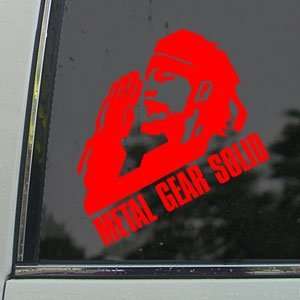 Metal Gear Solid Red Decal PS3 Snake Truck Window Red 