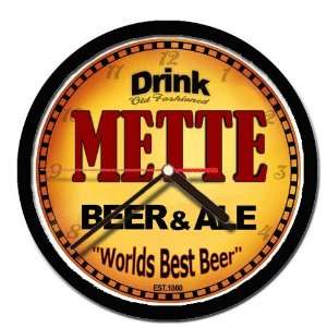  METTE beer and ale cerveza wall clock 