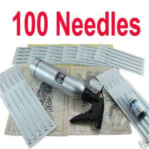 Tattoo Supply 100 Needles1Watering Pot Ink 2 Skin Paper  
