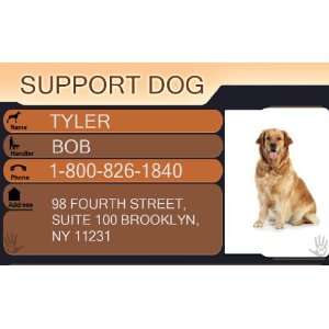 ID Badge Bundle   1 Dogs Custom ID Badge  1 Handlers Custom ID Badge 
