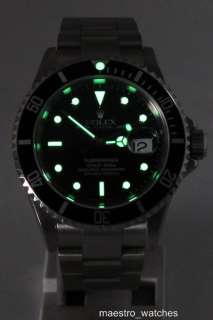 Authentic Mens Rolex Submariner Watch 16610 T, F Serial Black Dial 