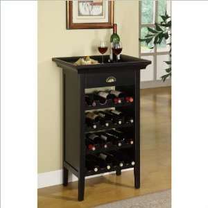  Powell Black with Merlot Rub through Wine Cabinet