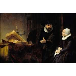  Mennonite Preacher Anslo and his Wife, by Rembrandt   24 