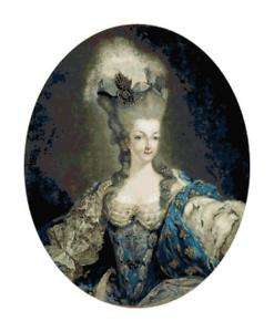 Portrait of Marie Antoinette Cross Stitch Pattern Chart  