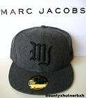 MARC JACOBS New Era Grey MJ Baseball Ball Cap Hat 7 1/4 Medium M
