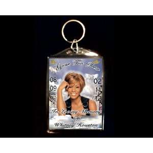  In Loving Memory of Whitney Houston Double Sided Key Chain 