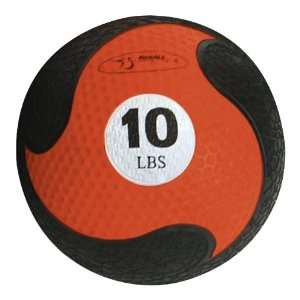  Fitball MedBall with Strap   10 lb Orange  9 Health 