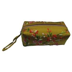  Embroidered Zipper Pouch/Carrying Case, Golden Rod Beauty