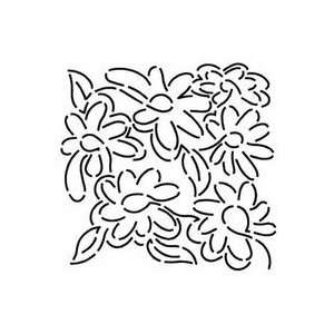  Quilt Stencil Meandering Daisy   3 Pack