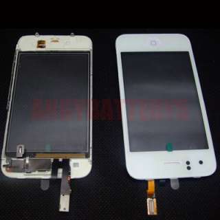 Touch screen digitizer glass assembly home button FOR iphone 3G White 