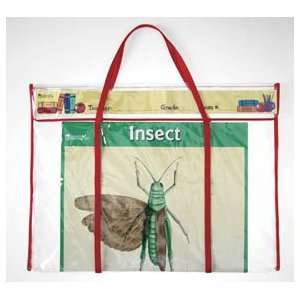Poster Storage Bag; Clear; Durable Plastic; Nylon Handle; Size 24 L x 