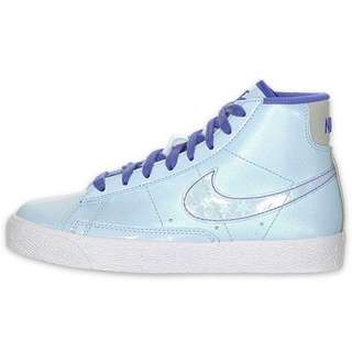 NIKE BLAZER MID (PS) Girls Youth Pale Blue Persian Violet Shoes Size 