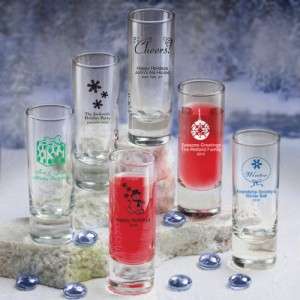 100 Personalized Winter Theme Shooter Shot Glasses Wedding/Shower 