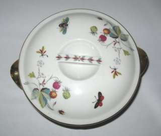Royal Worcester Strawberry Fair Small Casserole Gold  