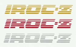 Chevy IROC Z Z 28 Decal Set  