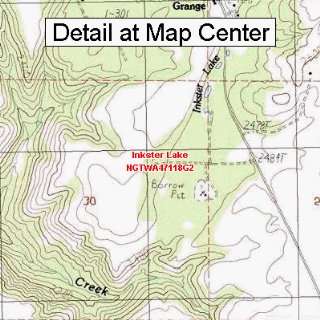  USGS Topographic Quadrangle Map   Inkster Lake, Washington 