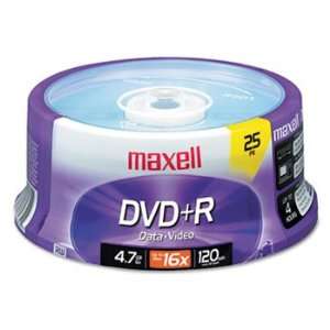  Maxell 639011   DVD+R Discs, 4.7GB, 16x, Spindle, Silver 
