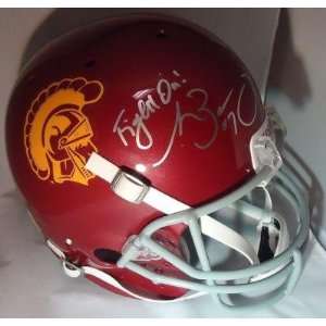 MATT BARKLEY signed *USC TROJANS* F/S helmet W/COA   Autographed 
