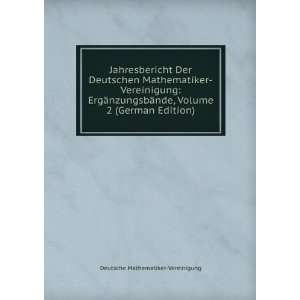 Jahresbericht Der Deutschen Mathematiker Vereinigung ErgÃ¤nzungsbÃ 