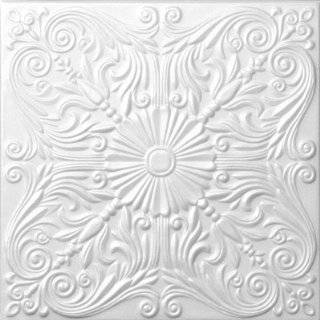  Faux Ceiling Tile   20x20 Lisbona White Foam