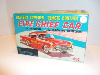 VINTAGE 1960S CRAGSTAN B.O.R/C FIRE CHIEF CAR W/BOX  