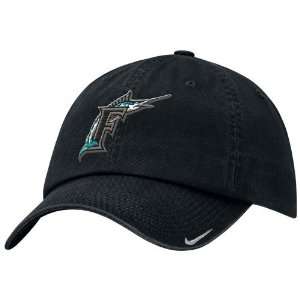  Nike Florida Marlins Black Stadium Adjustable Hat Sports 