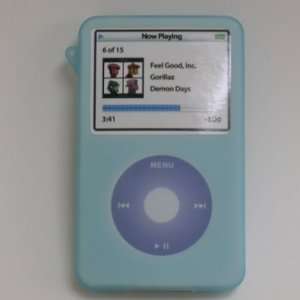   Blue Silicone Skin Case For Apple iPod classic 160GB 