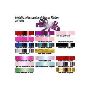   Iridescent and Glossy 0.75 inch wide Ribbon Arts, Crafts & Sewing