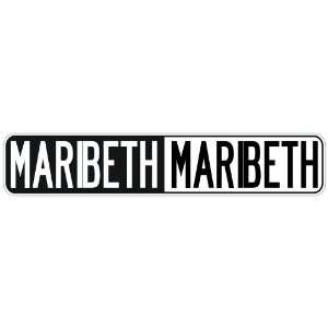   NEGATIVE MARIBETH  STREET SIGN