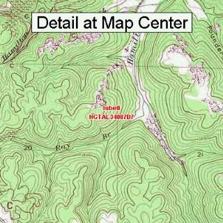  USGS Topographic Quadrangle Map   Isbell, Alabama (Folded 