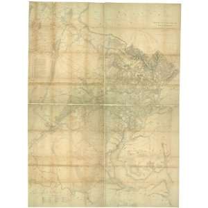  Civil War Map Map of n. eastern Virginia and vicinity of 